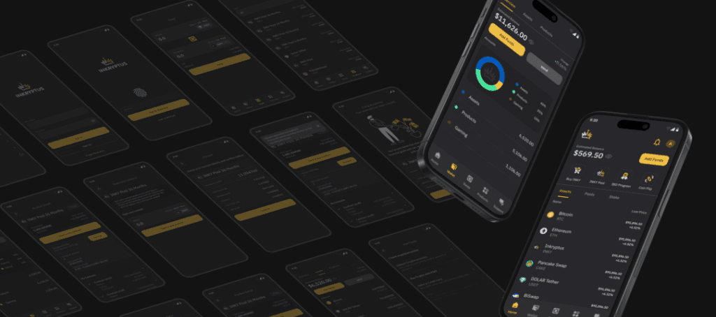 Inkryptus App Interface Showcase